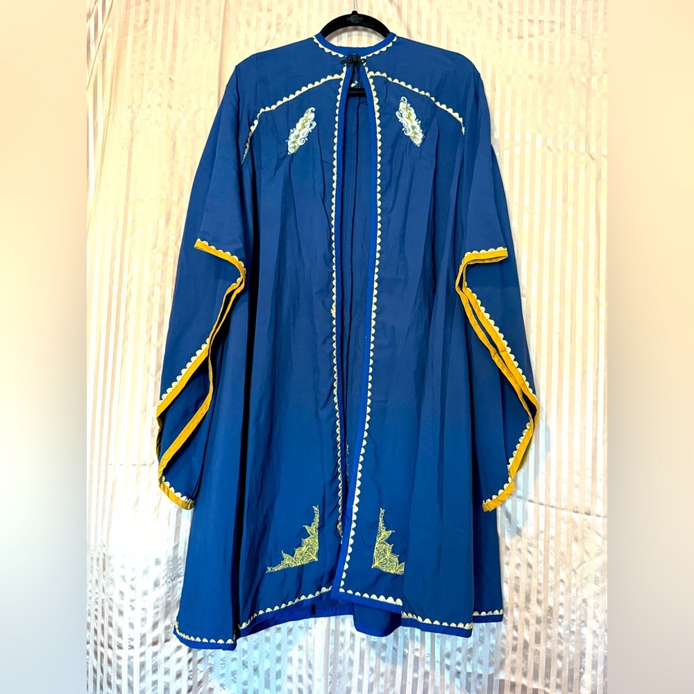 Handmade Witch/Wizard Fantasy Festival Tunic with glow in the dark embroidery